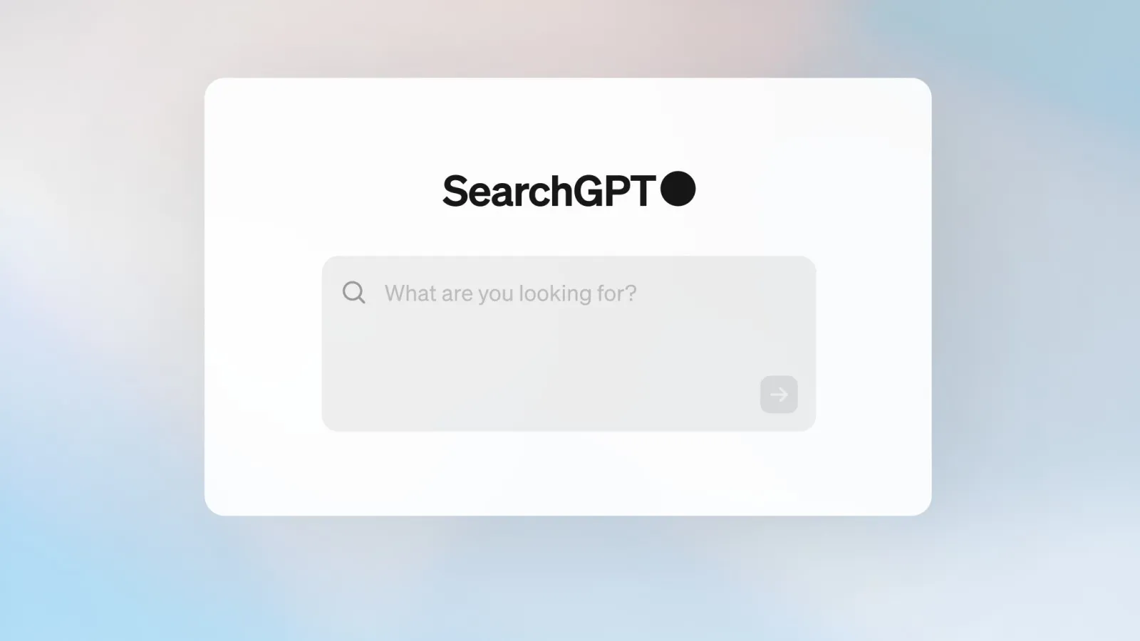 OpenAI SearchGPT Announcement